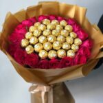 Ferrero Rocher & Pink Rose Bouquet